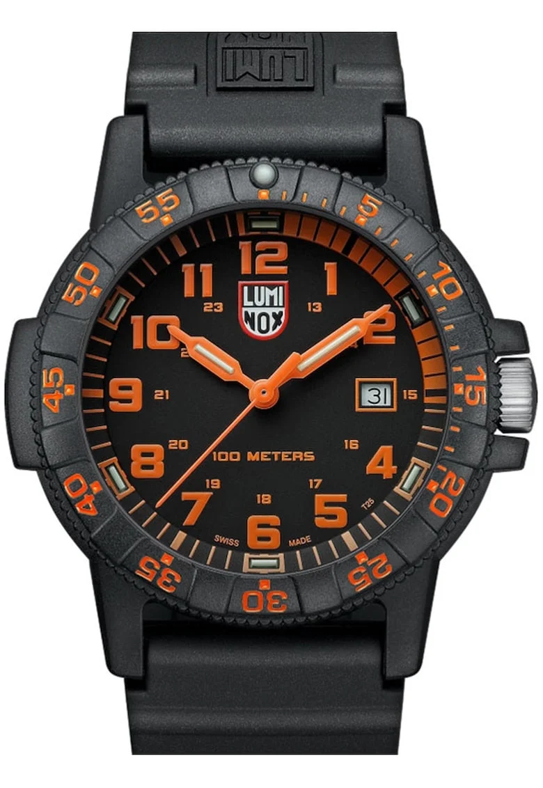 Ceas barbati  Leatherback Sea Turtle 44mm, 10 ATM, negru