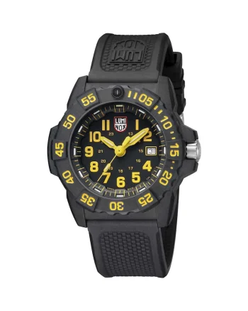 Ceas barbatesc,  Navy Seal, 3505, Analog, Indici luminosi, 71 g, Negru/Galben