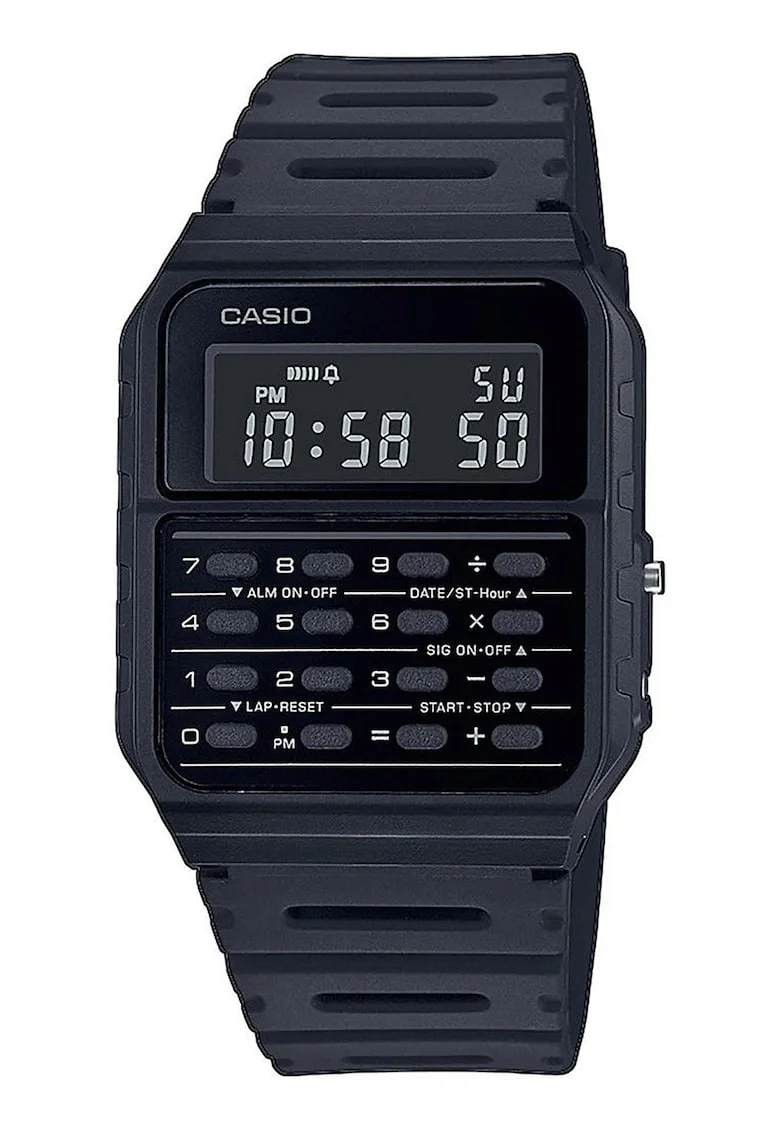 Ceas digital cu calculator, Negru