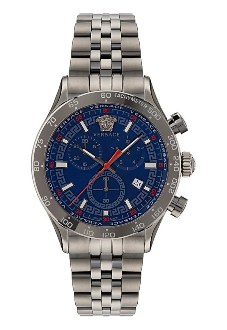 Ceasuri barbatesti,  Hellenyium Chrono, argintiu, 42mm