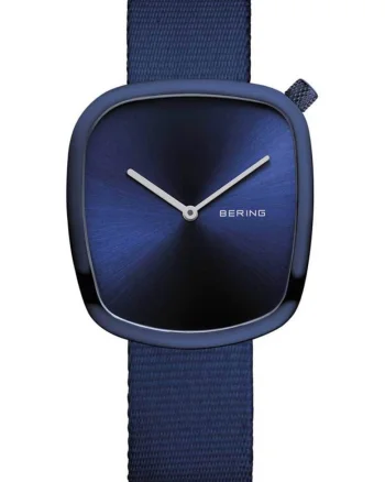 Ceas dama  model Pebble, albastru, 34mm, rezistent la apa 3 ATM