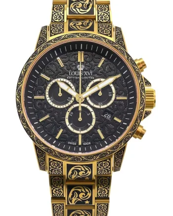 LXVI1700 Mens Watch Palais Royale inked Chronograph 43mm 10ATM
