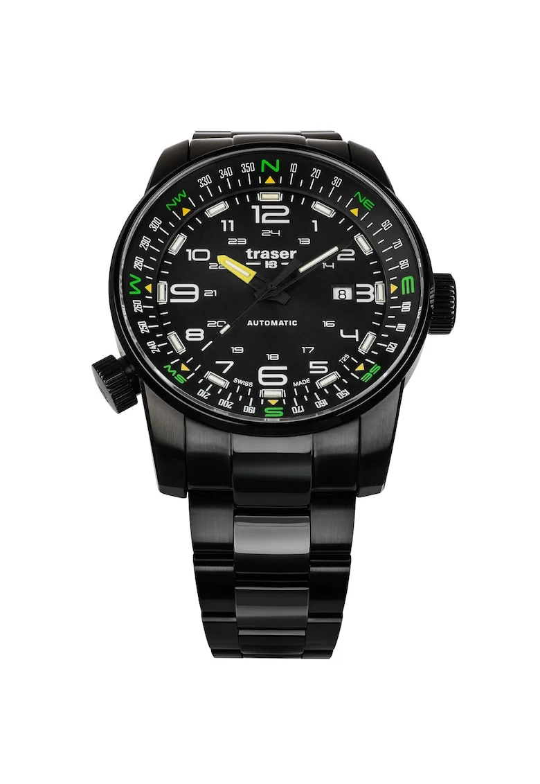 Ceas barbatesc  109522, Automatic, 46mm, 10ATM, Negru