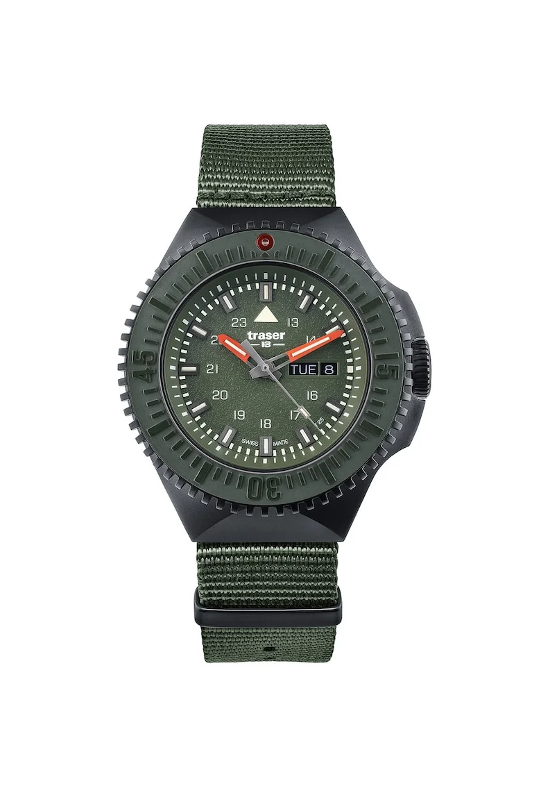 Ceas barbatesc  109858, Quartz, 46mm, 20ATM, Negru