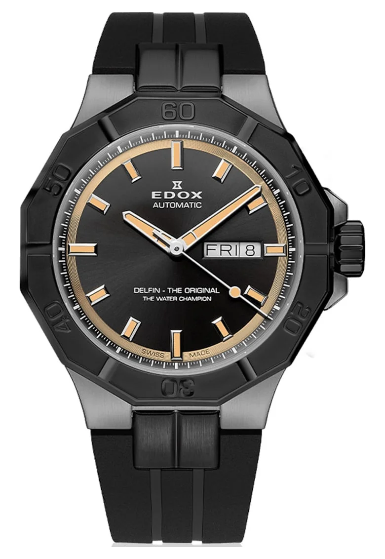 Ceas barbatesc  88008-37GNCA-GBEI, culoare neagra, dimensiune 40x40mm