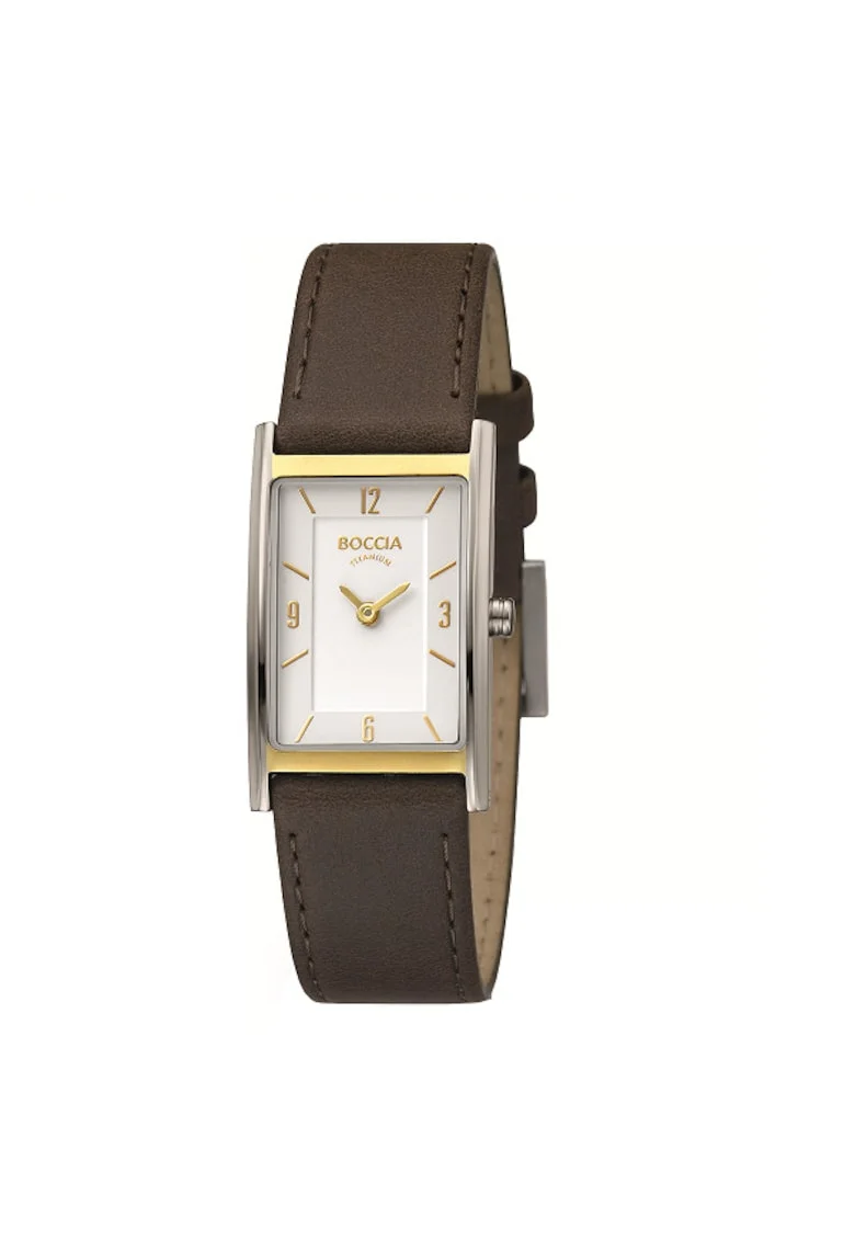 Ceas  dama 3212-06 Argintiu cu bezel auriu