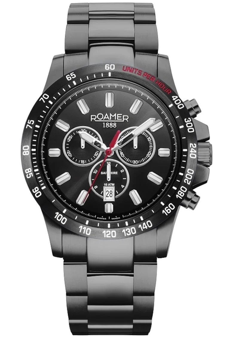 Ceasuri barbatesti  metalic, 45mm, 10 ATM, negru
