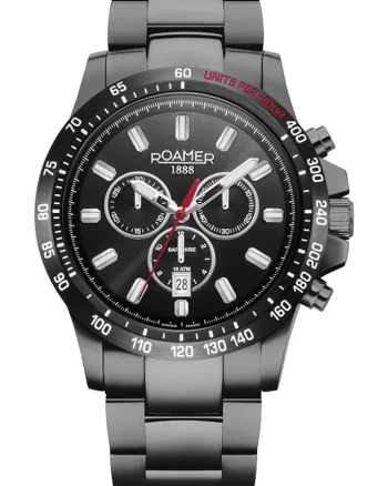 Ceasuri barbatesti  metalic, 45mm, 10 ATM, negru