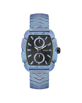 Ceas barbatesc  model GW0885G2, mecanism Quartz, carcasa neagra, curea albastra, 39mm, 5ATM