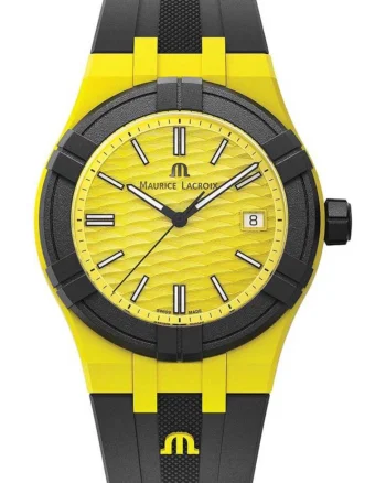Ceas barbatesc  Aikon, curea din cauciuc negru, 40mm, 10 ATM