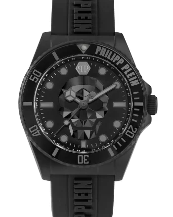 Ceas quartz cu logo pe cadran, Negru