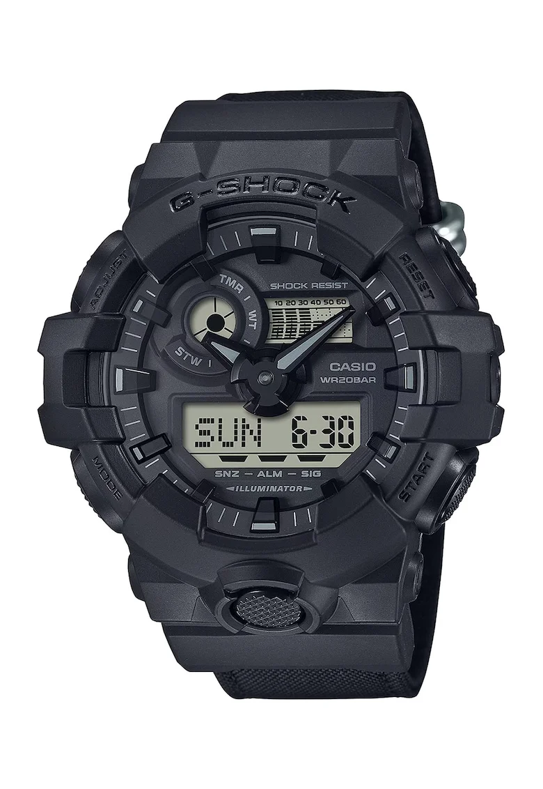 Ceas analog si digital, Negru