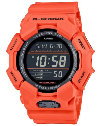 Ceas digital din rasina G-Shock, Oranj mandarina