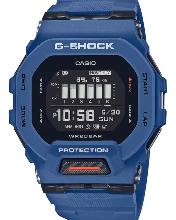 Ceas digital cu functii multiple G-Shock, Albastru inchis royal