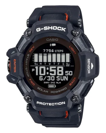 Ceas digital cu incarcare solara G-Shock, Argintiu/Bleumarin