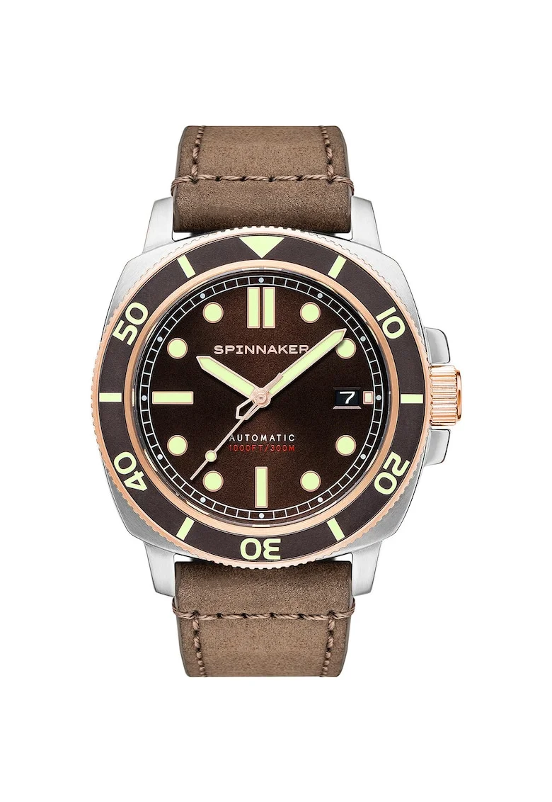 Ceas barbatesc  Automatic, 42mm, 30ATM, Maro