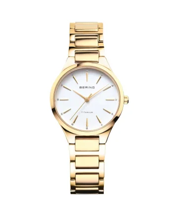 Ceas de dama  15630-701, Quartz, 30mm, 10ATM, Auriu