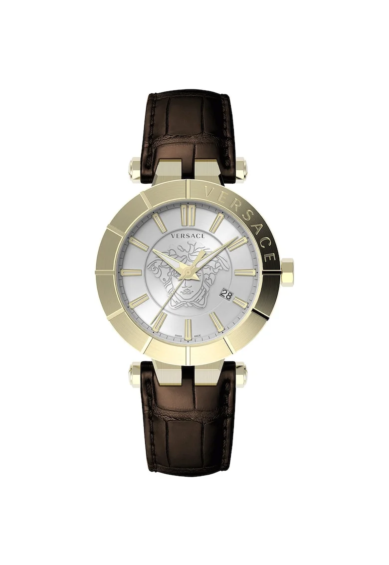 Ceas barbatesc  Quartz, 43mm, 5ATM, Maro