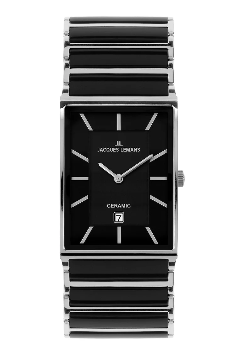 Ceas dreptunghiular analog, Negru