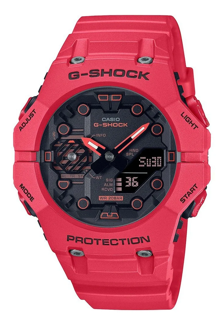 Ceas cu functii multiple, Rosu vermillion