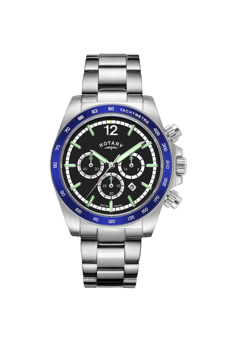 Ceas barbatesc  Quartz, 41mm, 10ATM, Negru