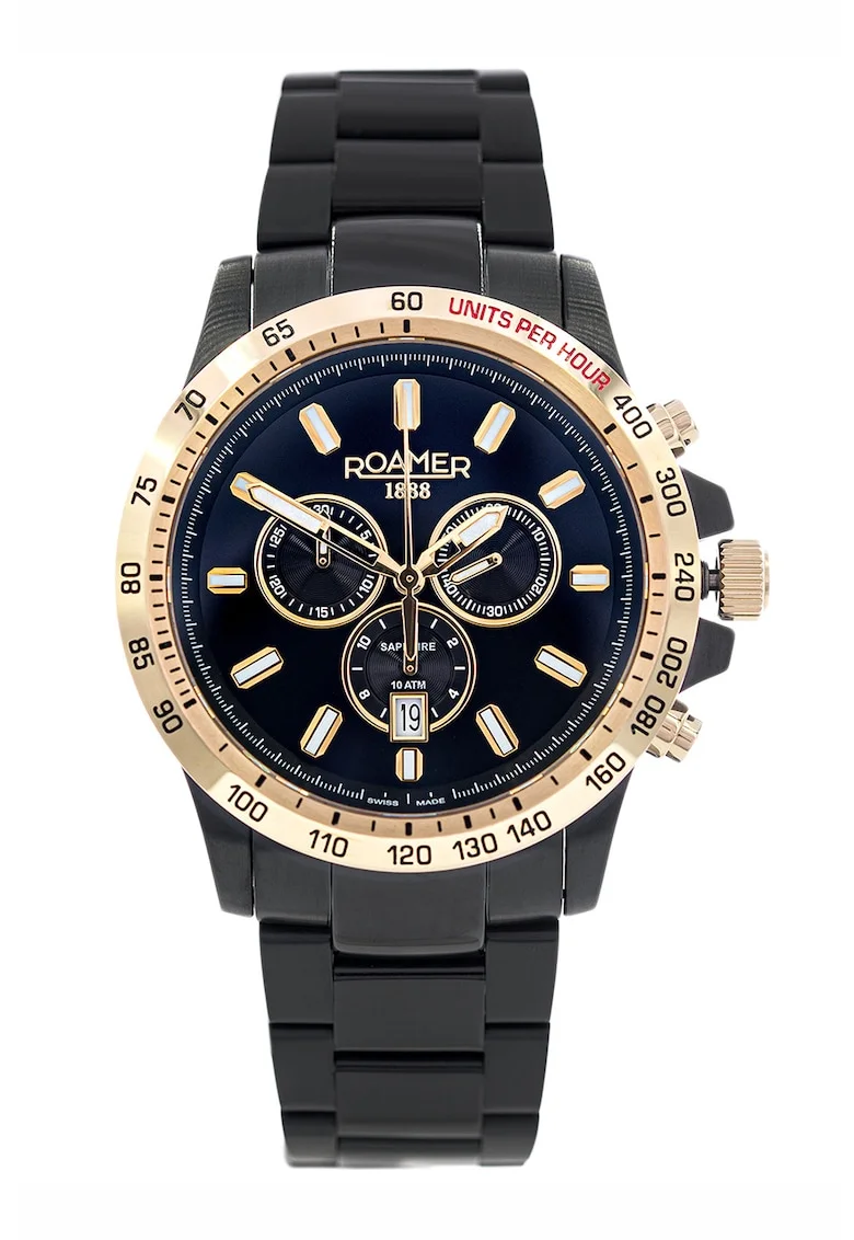 Ceas quartz Swiss Made, Negru