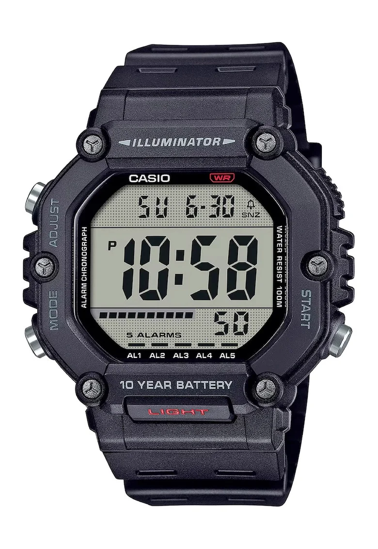 Ceas digital cronograf Timeless, Negru