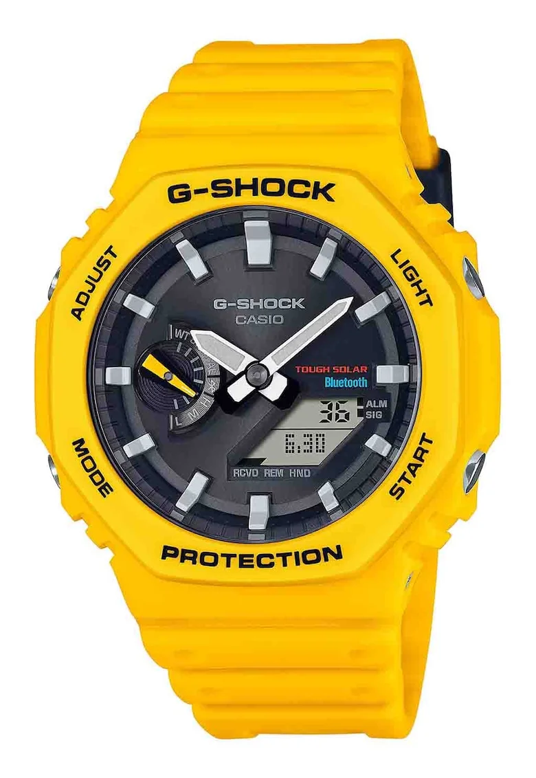 Ceas analog si digital G-Shock, Galben sofran