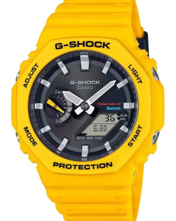 Ceas analog si digital G-Shock, Galben sofran