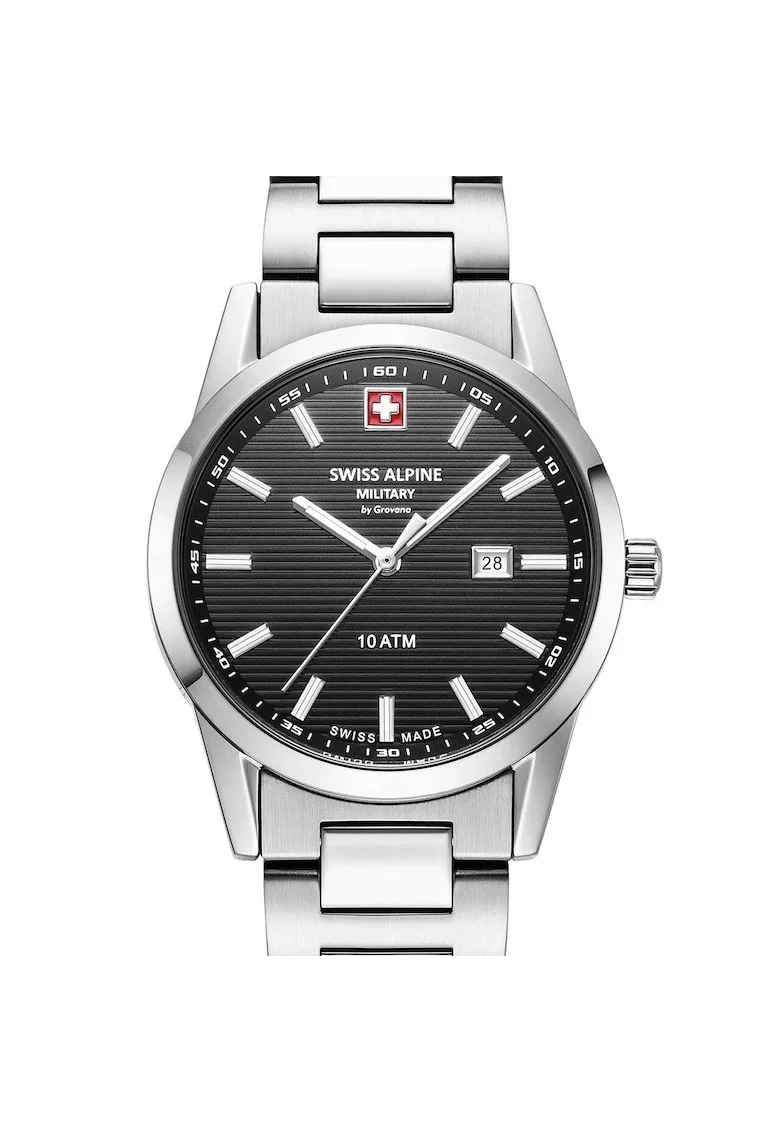 Ceas de dama Swiss Alpine Military 7767.1137 Argos silver black 34mm 10ATM