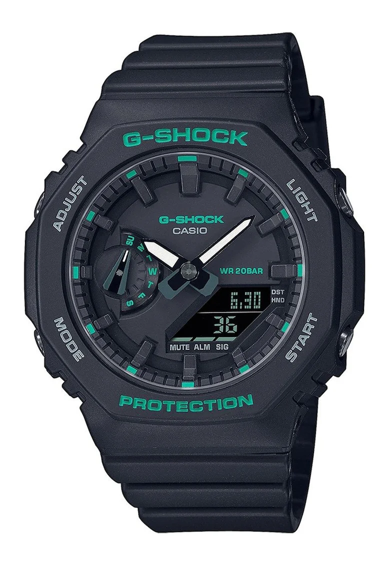 Ceas cu o curea de rasina G-Shock, Negru