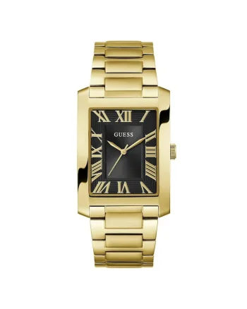 Ceas barbatesc  model GW0896G2, mecanism Quartz, carcasa neagra, curea din otel aurie, 34mm