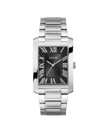 Ceas barbatesc  GW0896G1, Quartz, 34mm, negru, curea din otel argintie