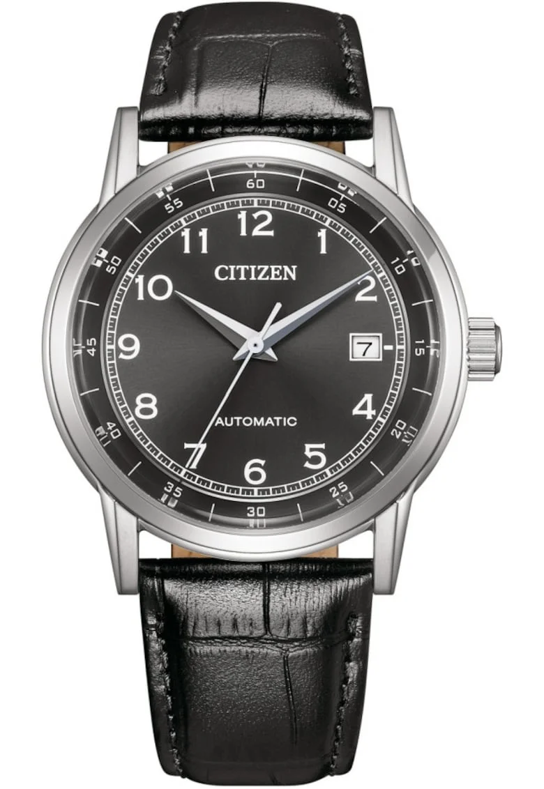 Ceas barbatesc  NJ0210-05E, clasic, negru, pentru cadou