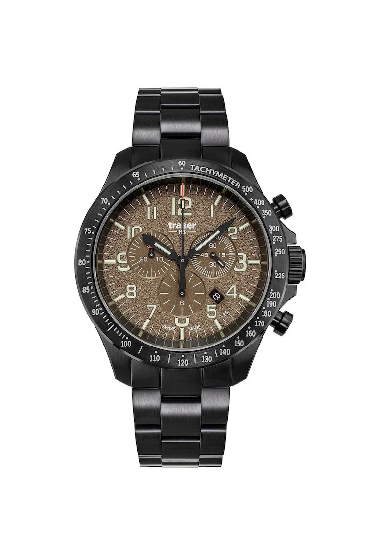H3 109460 P67 Officer chrono khaki steel 46mm 10ATM