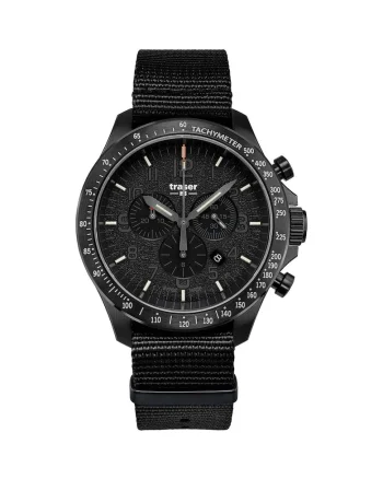 H3 109465 P67 Officer chrono black nato 46mm 10ATM