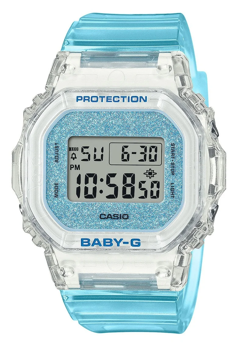 Ceas dama, Baby-G BGD-565GC-2ER, quartz, 38mm, curea cauciuc albastru