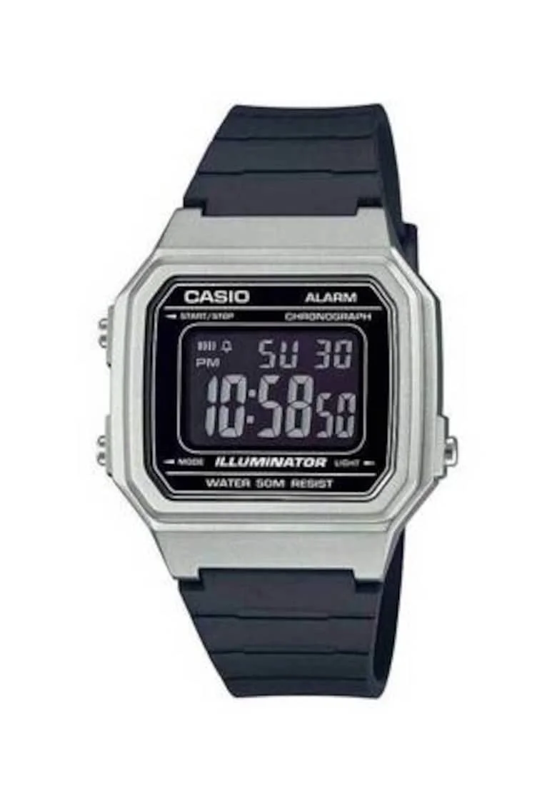 Ceas barbati,  Plastic, Quartz, Negru