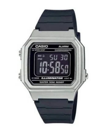 Ceas barbati,  Plastic, Quartz, Negru
