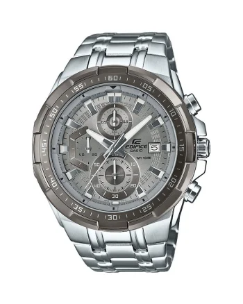 Ceas cronograf Barbati,  otel inoxidabil, argintiu/GRI, mecanism Quartz