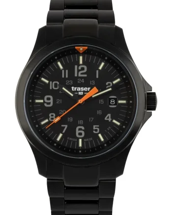 Ceas  P67 Officer Pro Black, mecanism Ronda 715, carcasa otel PVD, curea NATO inclusa, negru