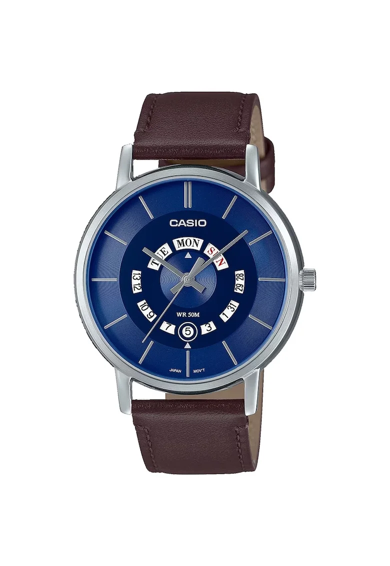 Ceas barbatesc  MTP-B135L-2A, curea din piele