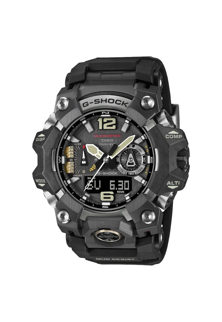 Ceas barbatesc  GWG-B1000-1AER, gri, 56x18mm, curea de piele, mecanism solar, rezistenta la apa 200m