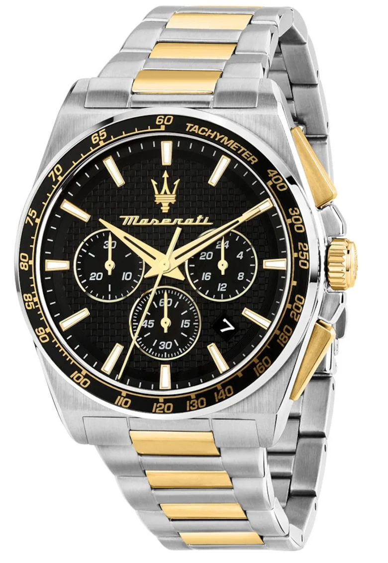 Ceas barbati  Velocita cronograf otel inoxidabil negru 42mm