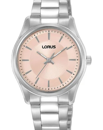 Ceas  Damski Quartz, Bratara Inox, Cadran Roz, 5 ATM