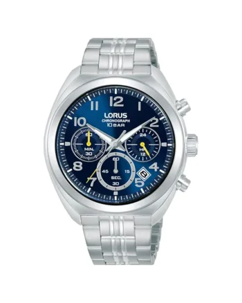 Ceas sportiv  RT389KX9, bratara din inox, cronograf, 24h, argintiu, 11mm