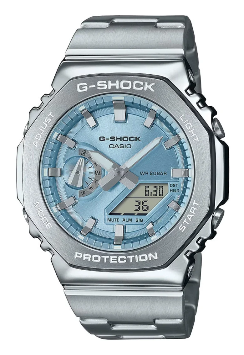Ceasuri barbatesti  GM-2110, octagonal, inox, multicolor, 11.8mm