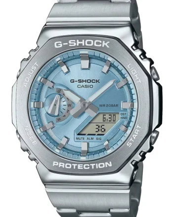 Ceasuri barbatesti  GM-2110, octagonal, inox, multicolor, 11.8mm