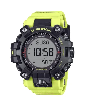 Ceas G-SHOCK  Mudman Solar GW-9500MRY-1A9ER, 20 ATM, negru, verde, 52mm, digital