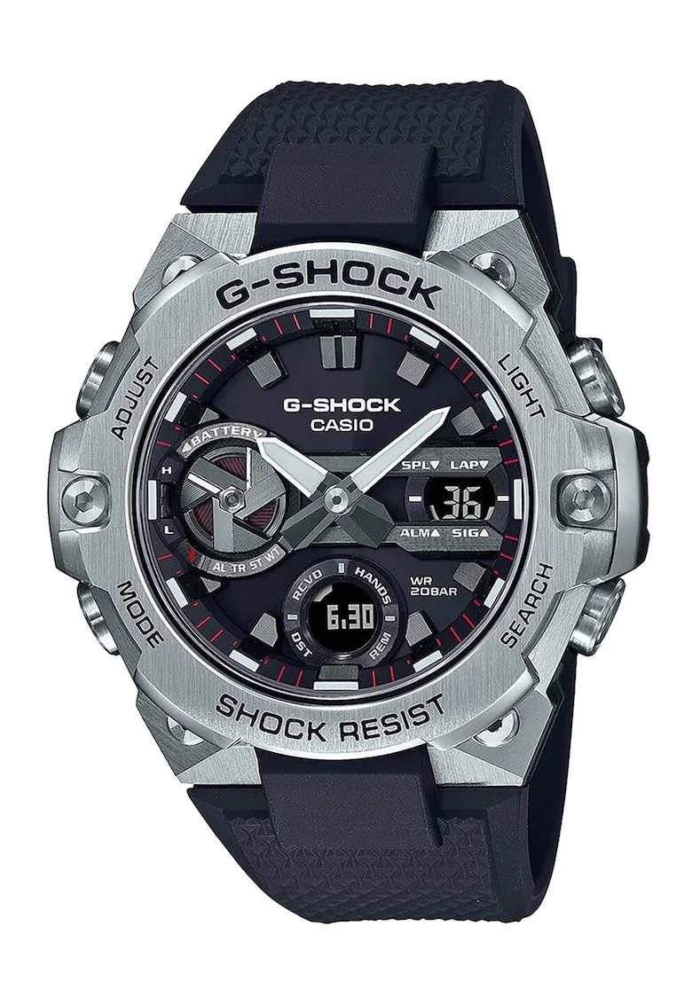 Ceas analog si digital G-Shock, Argintiu/Negru